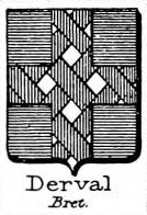 Derval Coat of Arms / Family Crest 0