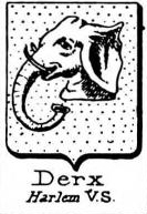 Derx Coat of Arms / Family Crest 1