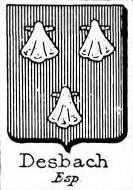 Desbach Coat of Arms / Family Crest 0