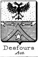 Desfours Coat of Arms / Family Crest 1