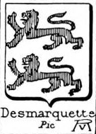Desmarquette Coat of Arms / Family Crest 0