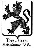 Dethon Coat of Arms / Family Crest 0