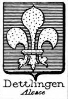 Dettlingen Coat of Arms / Family Crest 1