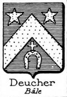 Deucher Coat of Arms / Family Crest 3