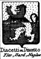 Diacetti Coat of Arms / Family Crest 0