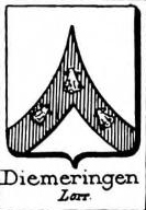 Diemeringen Coat of Arms / Family Crest 0