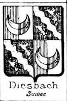 Diesbach Coat of Arms / Family Crest 1