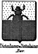 Dietenhamer Coat of Arms / Family Crest 1