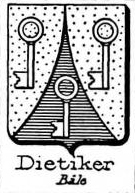 Dietiger Coat of Arms / Family Crest 1