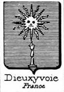 Dieuxyvoie Coat of Arms / Family Crest 0