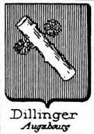 Dillinger Coat of Arms / Family Crest 1