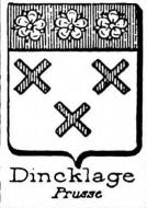 Dincklage Coat of Arms / Family Crest 1