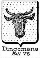 Dingemans Coat of Arms / Family Crest 1