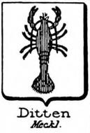 Ditten Coat of Arms / Family Crest 4