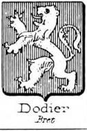 Dodier Coat of Arms / Family Crest 1