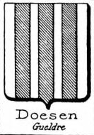Doesen Coat of Arms / Family Crest 1