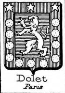 Dolet Coat of Arms / Family Crest 0
