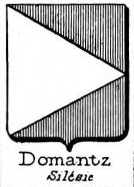 Domantz Coat of Arms / Family Crest 0