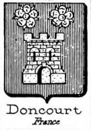 Doncourt Coat of Arms / Family Crest 1