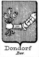 Dondorf Coat of Arms / Family Crest 2