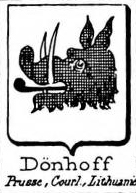 Donhoff Coat of Arms / Family Crest 1