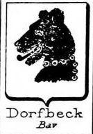 Dorfbeck Coat of Arms / Family Crest 2