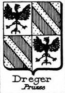 Dreger Coat of Arms / Family Crest 1