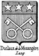 Duclaux Coat of Arms / Family Crest 1