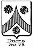 Duens Coat of Arms / Family Crest 1