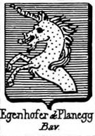 Egenhofer Coat of Arms / Family Crest 1