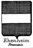 Ehenheim Coat of Arms / Family Crest 1
