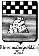 Ehrenmalm Coat of Arms / Family Crest 0