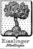 Eisslinger Coat of Arms / Family Crest 0