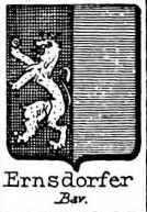 Ernsdorfer Coat of Arms / Family Crest 1