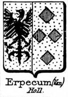 Erpecum Coat of Arms / Family Crest 0