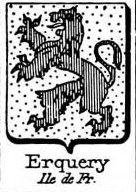 Erquery Coat of Arms / Family Crest 0