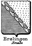 Erslingen Coat of Arms / Family Crest 1