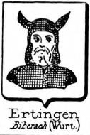 Ertingen Coat of Arms / Family Crest 2