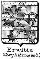 Erwitte Coat of Arms / Family Crest 1