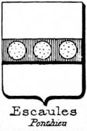 Escaules Coat of Arms / Family Crest 0