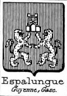 Espalungue Coat of Arms / Family Crest 0