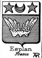 Esplan Coat of Arms / Family Crest 1