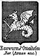 Esswurm Coat of Arms / Family Crest 1