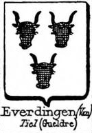 Everdingen Coat of Arms / Family Crest 1