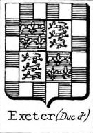 Exeter Coat of Arms / Family Crest 2