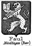 Faul Coat of Arms / Family Crest 0