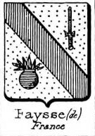 Faysse Coat of Arms / Family Crest 0