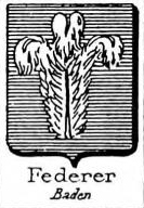 Federer Coat of Arms / Family Crest 1