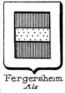 Fergersheim Coat of Arms / Family Crest 0