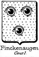 Finckenaugen Coat of Arms / Family Crest 0